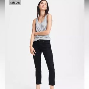 Size 26 Rag & Bone Dre low rise slim boyfriend jeans in black